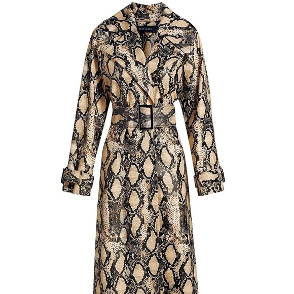 TOCCIN Chloe Snakeskin Trench - Picture 1 of 6